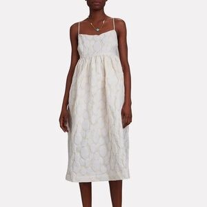 Samsoe Samsoe white leaf dress